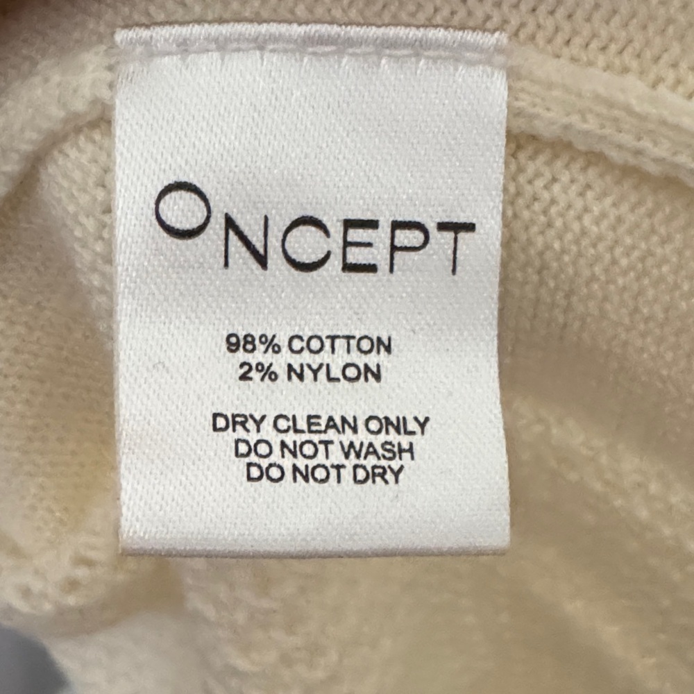 Oncept Kennedy Chic Cream V-Neck Sweater Vest - Picture 5 of 12